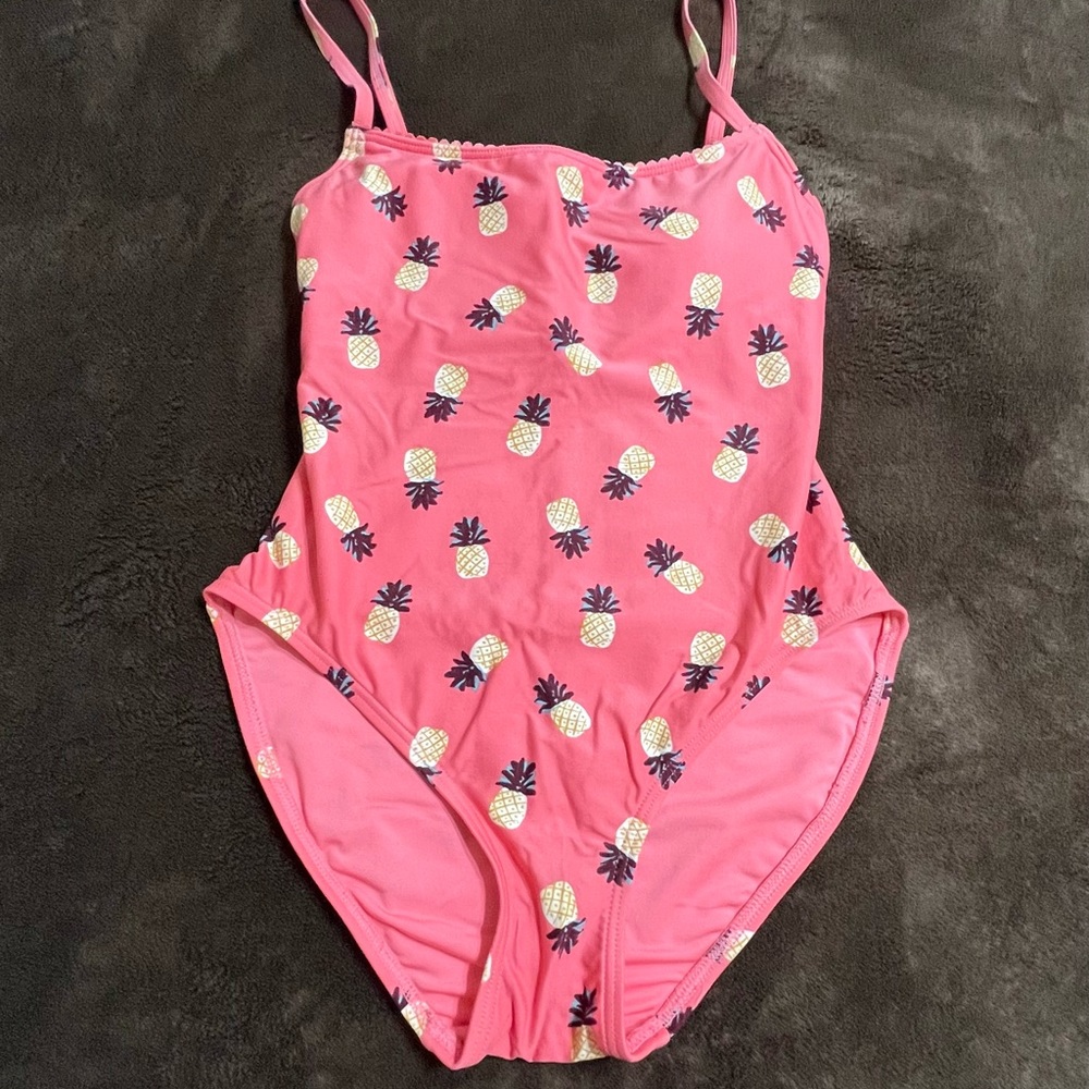 Pineapple print one piece swimsuit